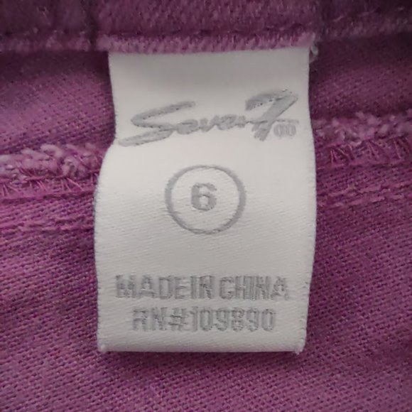 SEVEN7 PASTEL PURPLE SKINNY JEANS WOMEN'S SIZE 6 - Picture 7 of 9